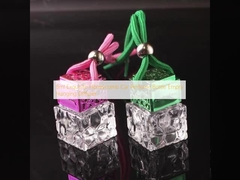8ml Exquisite Honeycomb Car Perfume Bottle Empty Hanging Diffuser 