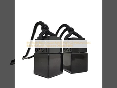 8ml Bright Black Square Bottle Empty Car Perfume Glass Bottle Hanging Fragrance Diffuser Bottle