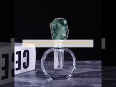 Wedding Gift Natural Crystal Round Agate Glass Perfume Oil Bottle Custom