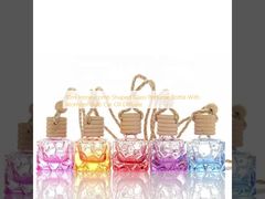 10ml Honeycomb Shaped Glass Perfume Bottle With Atomizer Bulb Car Oil Diffuser